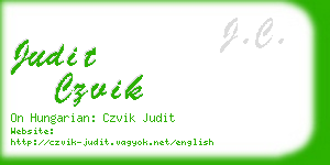 judit czvik business card